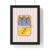 Framed Sardine Tin Kitchen Print - Mediterranean Seafood print