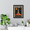 Framed Saturn V Rocket poster