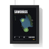 Sawgrass 17th Hole print framed in a black frame, ready to hang