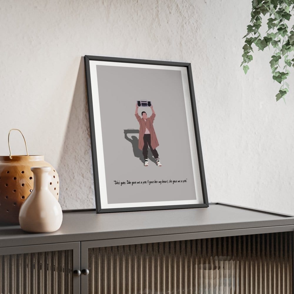 Framed Say Anything movie poster wall display