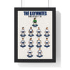 Tottenham Hotspur Greatest XI print in a black frame
