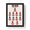 Liverpool Greatest XI print in a black frame