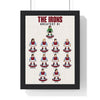 West Ham United Greatest XI print in a black frame