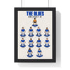Chelsea Greatest XI print in a black frame
