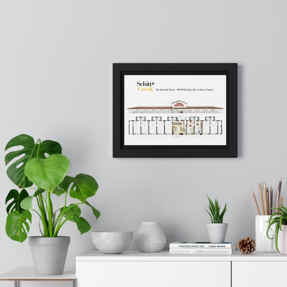 Schitt's Creek - Rosebud Motel FloorPlan Poster - Iconic TV Show Blueprint Art - Poster Kingz - A5 (Unframed) - 