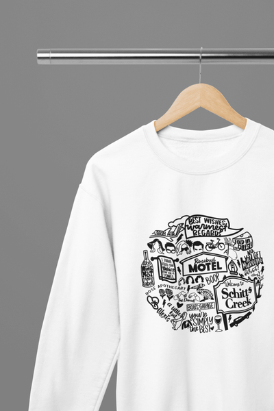 White t-shirt with Schitts Creek - TV Show /Sweatshirt