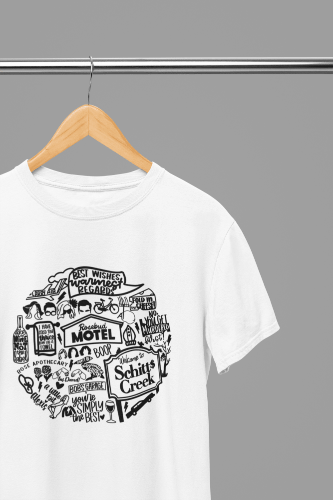 White t-shirt with Schitts Creek - TV Show /Sweatshirt