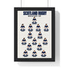Scotland Rugby Greatest XV print in a black frame