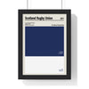 Framed Scotland Rugby Union Colour poster