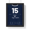 Scotland World Cup 1978 Poster - Archie Gemmill 15 Goal v Netherlands Shirt Print framed in a black frame, ready to hang
