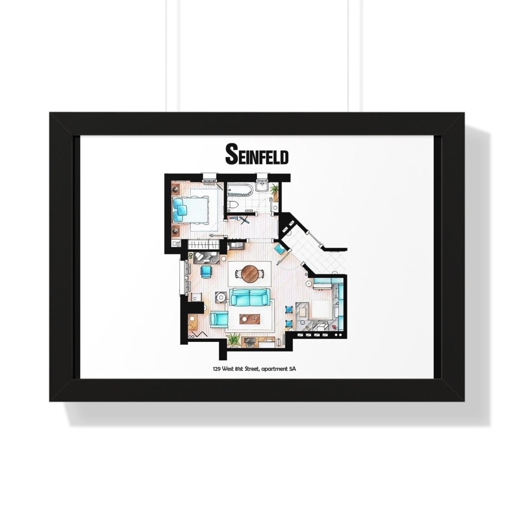 Seinfeld TV Show Apartment Floor Plan - Poster Kingz