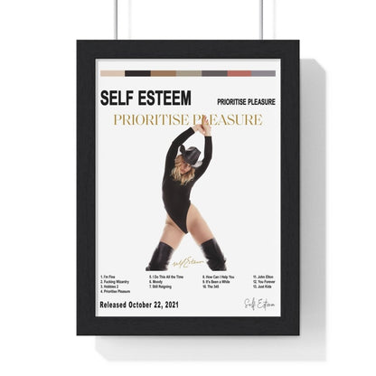 Self Esteem - Prioritise Pleasure Album Cover Poster - Poster Kingz - A5 (unframed) - White - 