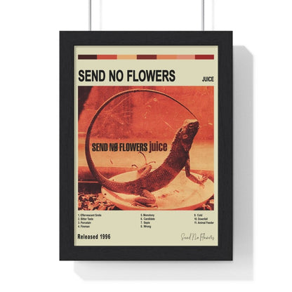 Send No Flowers - Juice Album Cover Poster - Poster Kingz - A5 (unframed) - Vintage - 