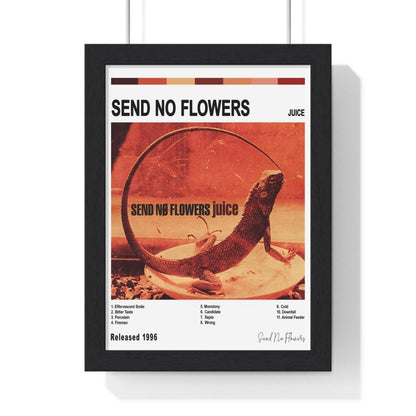 Send No Flowers - Juice Album Cover Poster - Poster Kingz - A5 (unframed) - White - 