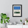 Serena Williams Australian Open 2017 Final Tennis Poster framed on a living room wall