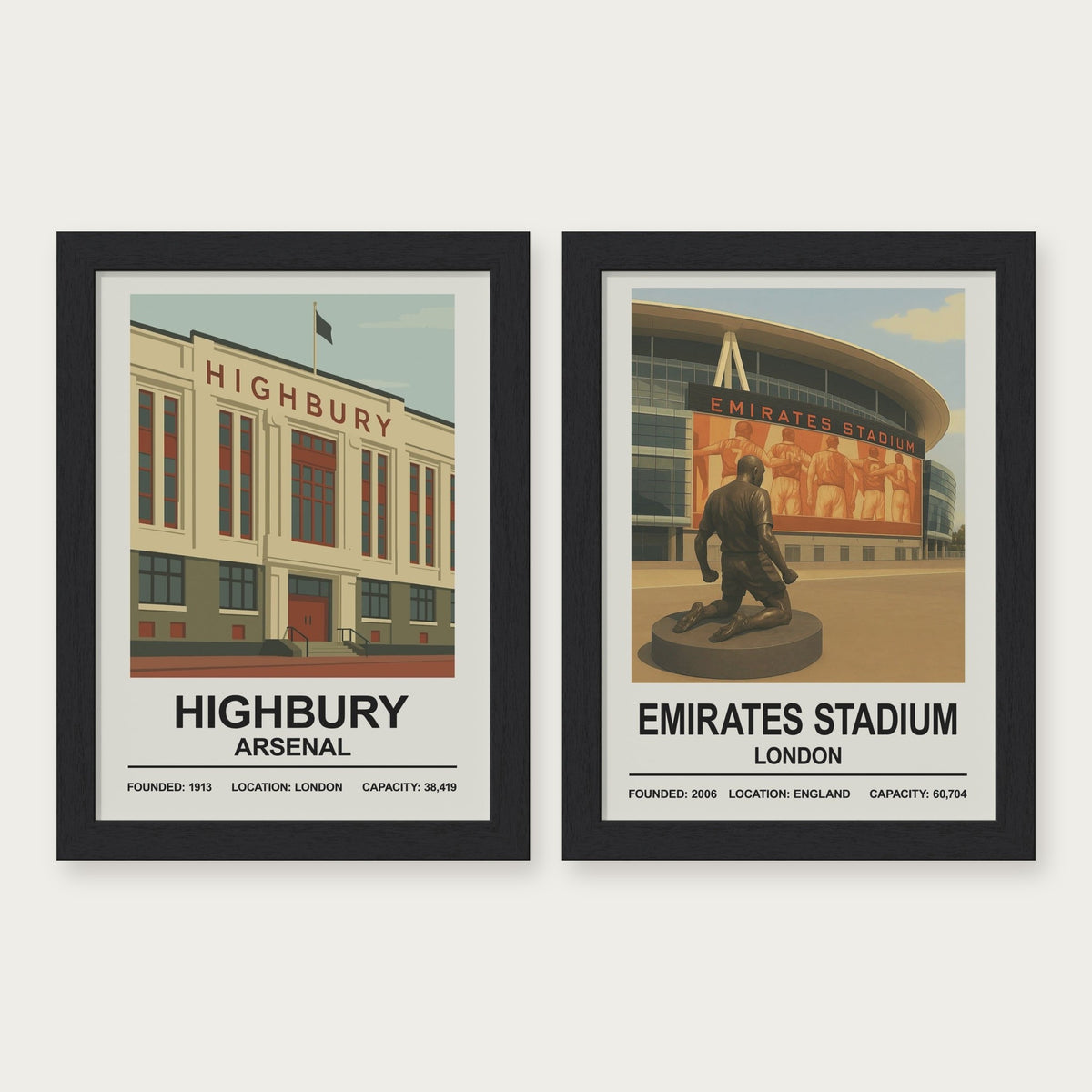 Arsenal Then & Now Stadium Set