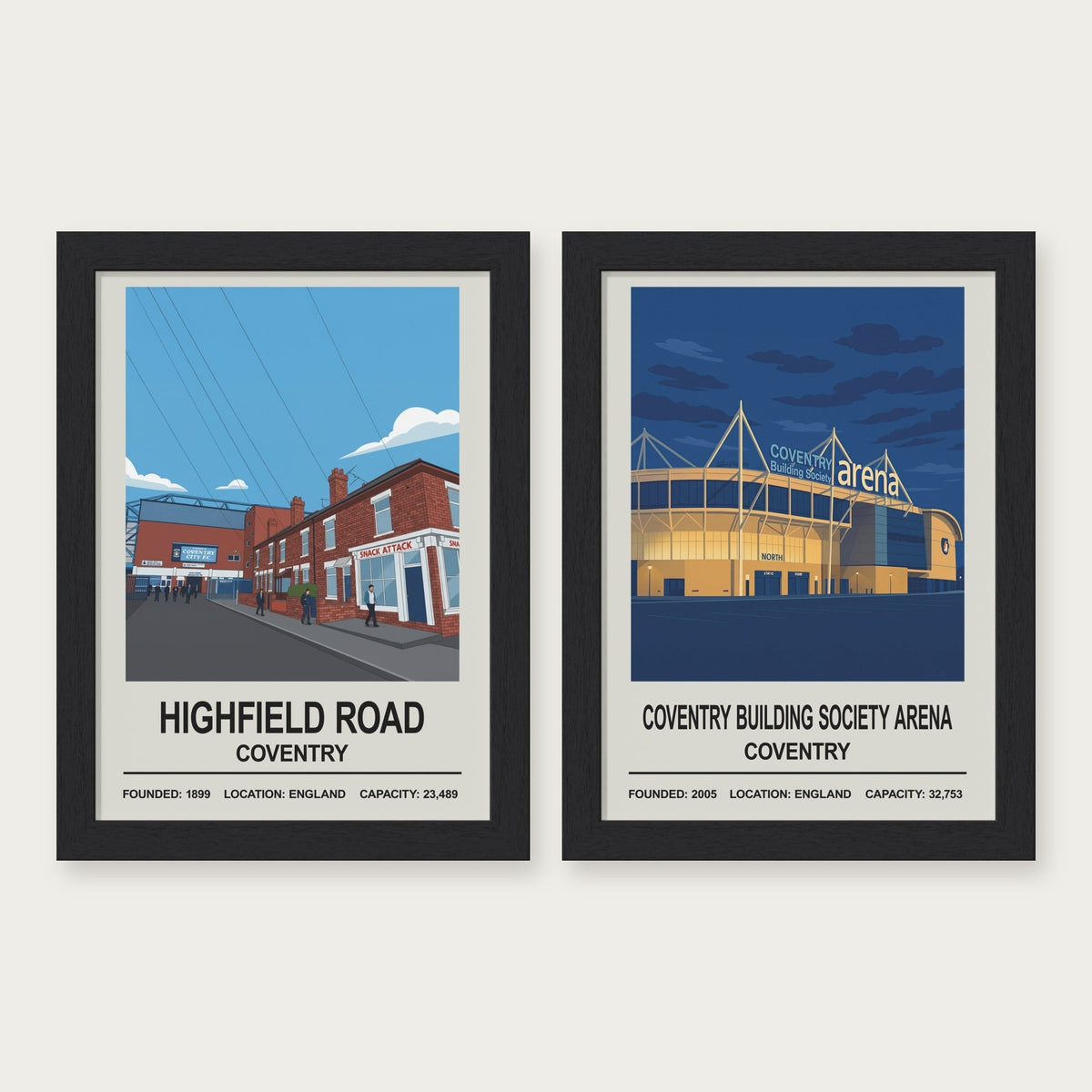 Coventry City Then & Now Stadium Set
