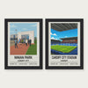 Cardiff City Then & Now Stadium Set