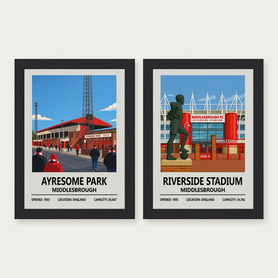 Middlesbrough Then & Now Stadium Set