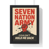 Framed Seven Nation Army Lyric Print poster