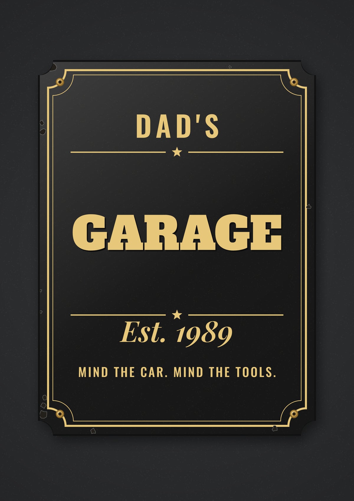 Personalised Shed Sign Print - second design