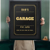 Personalised Shed Sign Print - Lifestyle - held up in a bright room