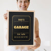 Personalised Shed Sign Print - Lifestyle - held by a smiling woman