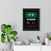 The Qualifier 2005 Snooker print framed on a living room wall