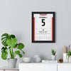 Sheffield United Promotion 2019 Poster - Jack O'Connell 5 Bramall Lane Shirt Print framed on a living room wall