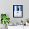 Sheffield Wednesday Play-Off Final 2023 Poster - Josh Windass 11 Wembley framed on a living room wall