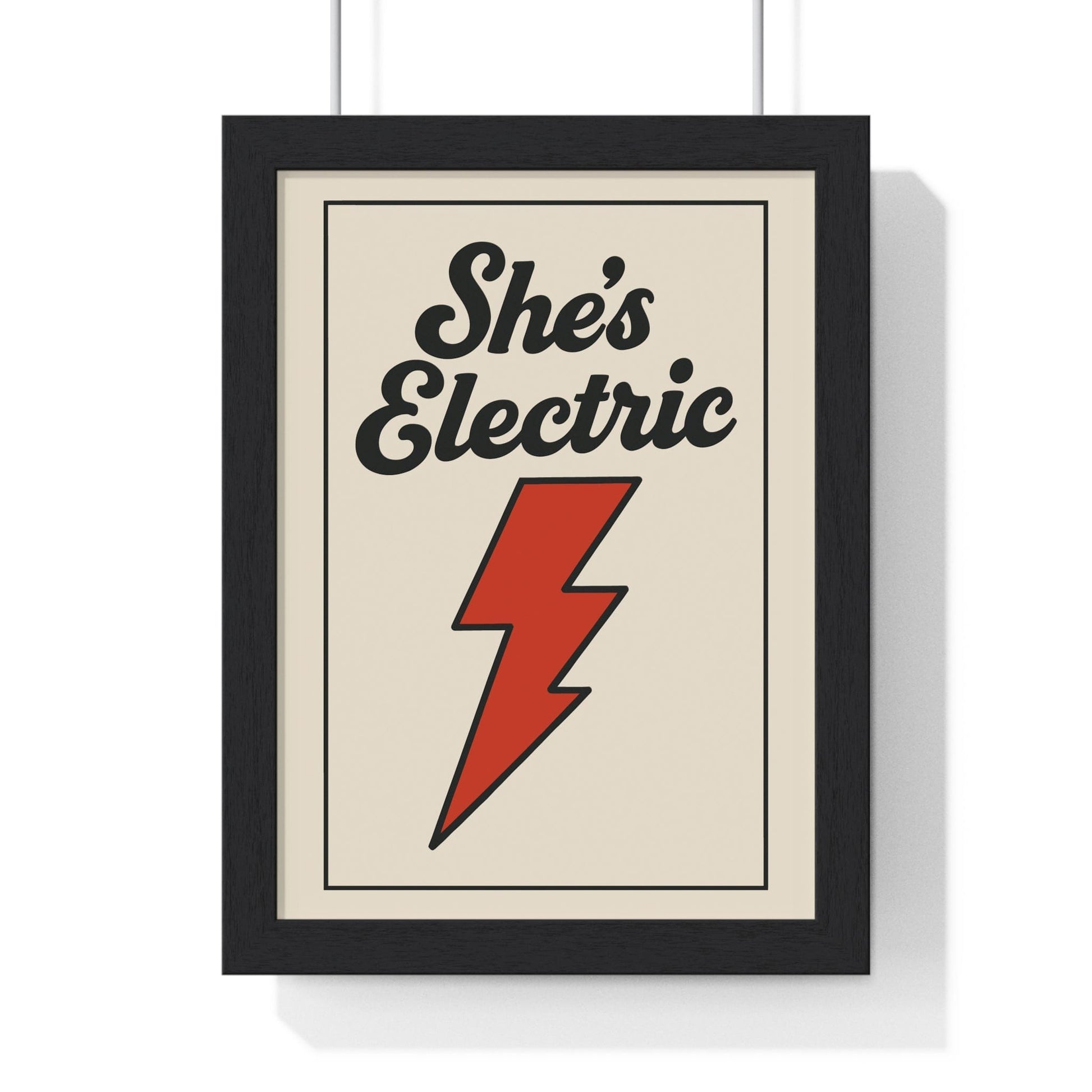 Framed She's Electric poster