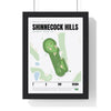 Shinnecock Hills 7th Hole White print framed in a black frame, ready to hang