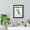 Shinnecock Hills 7th Hole White print framed on a living room wall