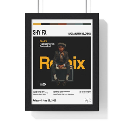 Shy FX - Raggamuffin Reloaded Album Cover Poster - Poster Kingz - A5 (unframed) - White - 