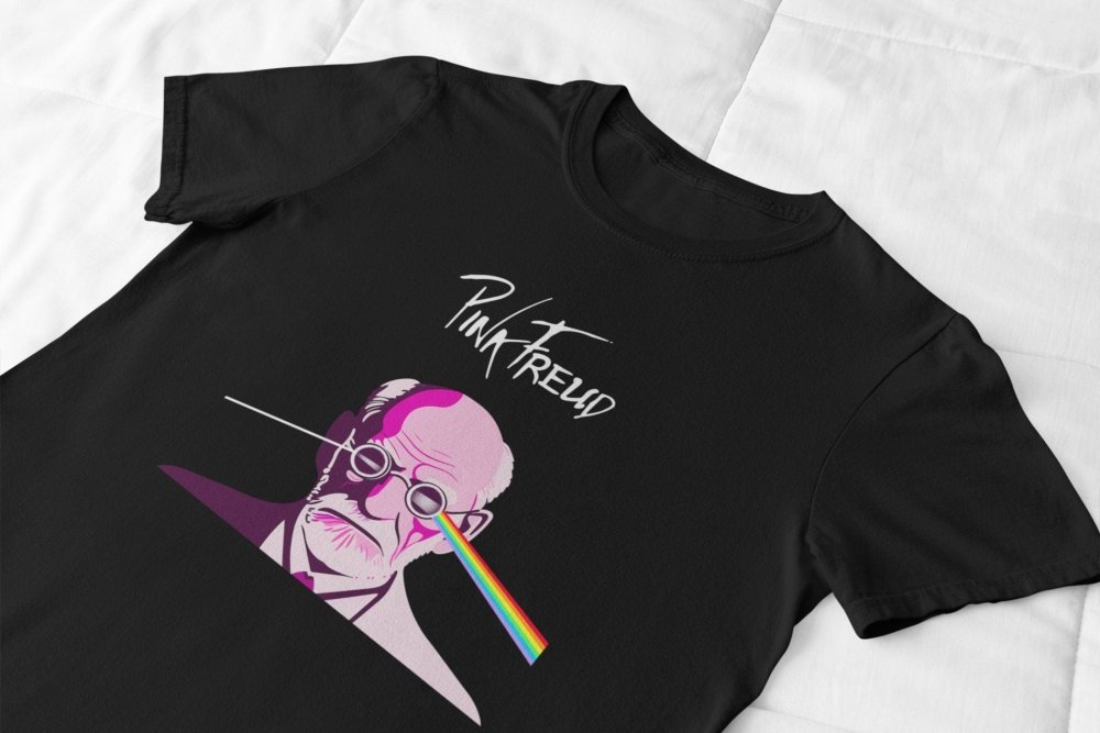 Sigmund Pink Freud Dark Side Of the Moon T-Shirt/Sweatshirt - Poster Kingz