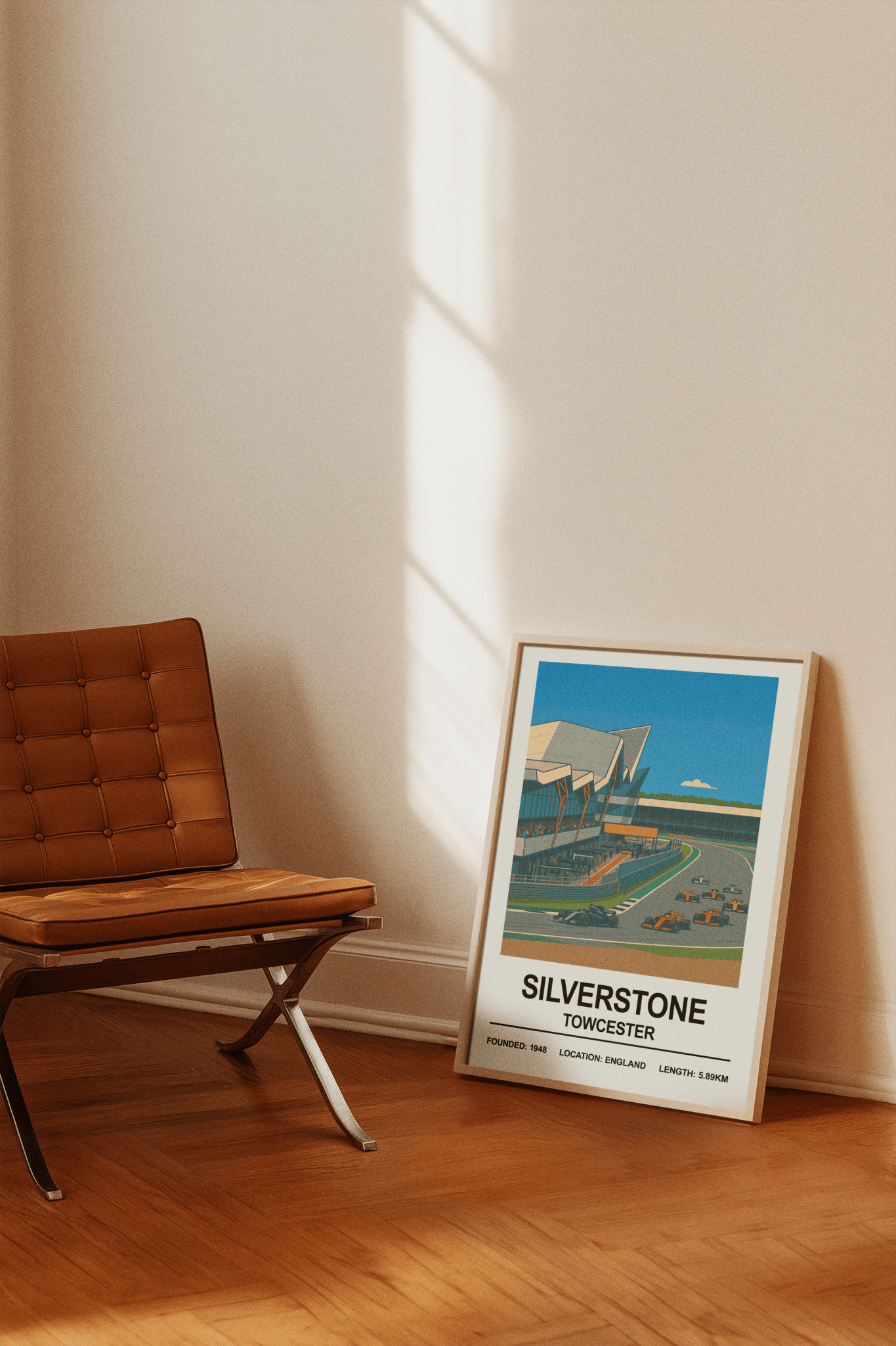 Framed Silverstone Towcester Racing Circuit Stadium poster