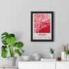 Framed Sincil Bank Stadium map print