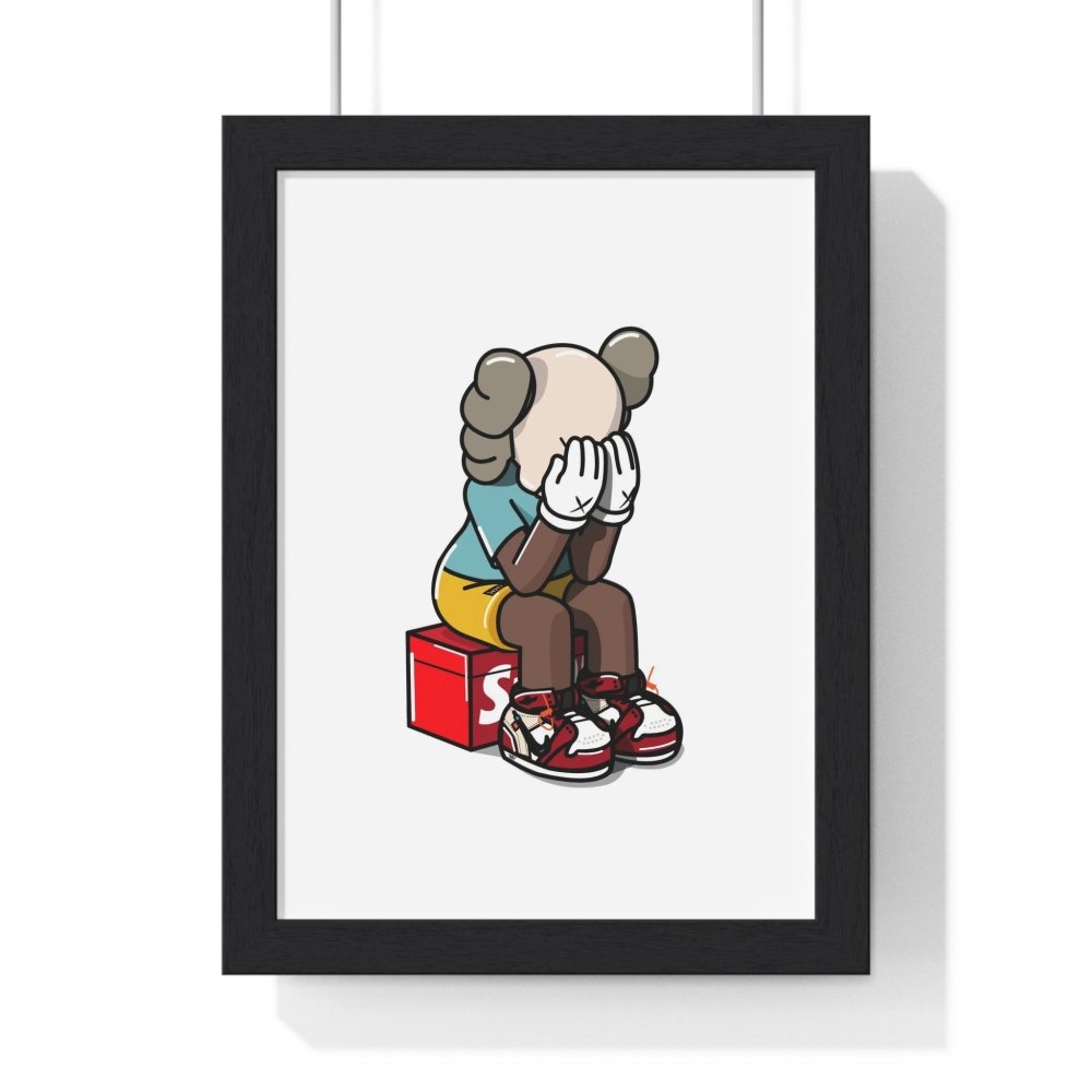 Sitting Sad KAWS Supreme Poster - Poster Kingz