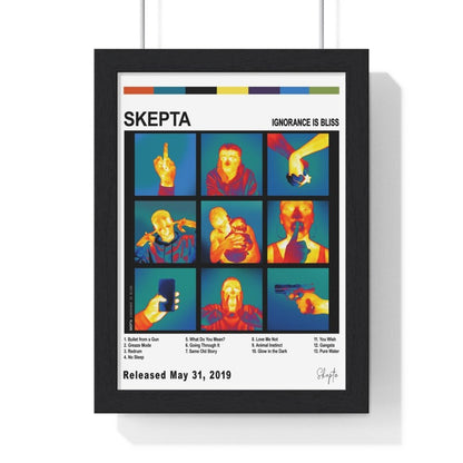 Skepta - Ignorance Is Bliss Album Cover Poster - Poster Kingz - A5 (unframed) - White - 