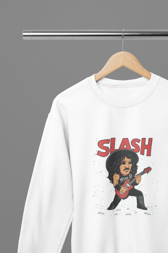 Slash T-Shirt/Sweatshirt - Poster Kingz - S - Design 1 Sweatshirt - White