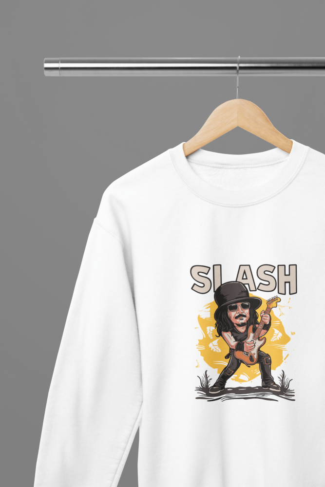 Slash T-Shirt/Sweatshirt - Poster Kingz - S - Design 2 Sweatshirt - White