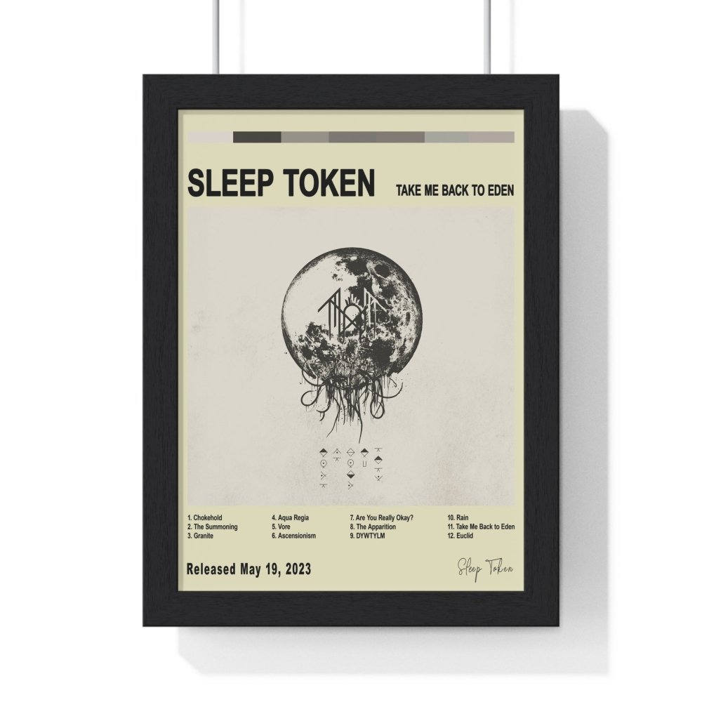 Sleep Token - Take Me Back to Eden Album Cover Poster - Poster Kingz - A5 (unframed) - Vintage - 