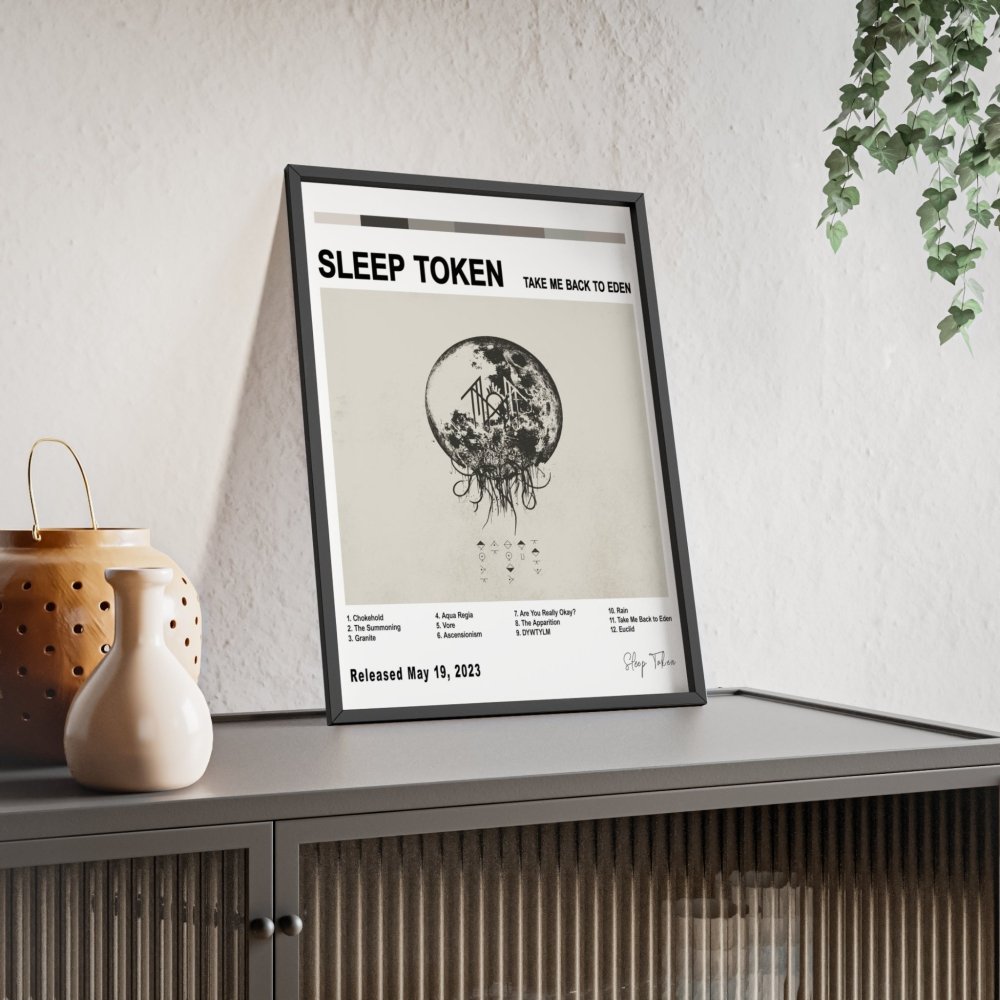 Sleep Token - Take Me Back to Eden Album Cover Poster - Poster Kingz - A5 (unframed) - White - 