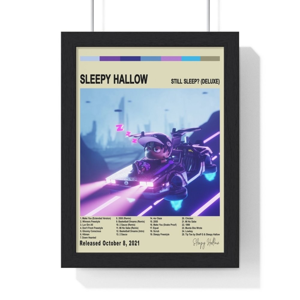 Sleepy Hallow Album Cover Poster - Poster Kingz - A5 (unframed) - Vintage - Still Sleep Deluxe