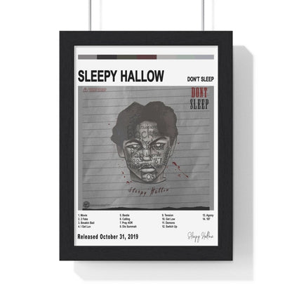 Sleepy Hallow Album Cover Poster - Poster Kingz - A5 (unframed) - White - DON'T SLEEP