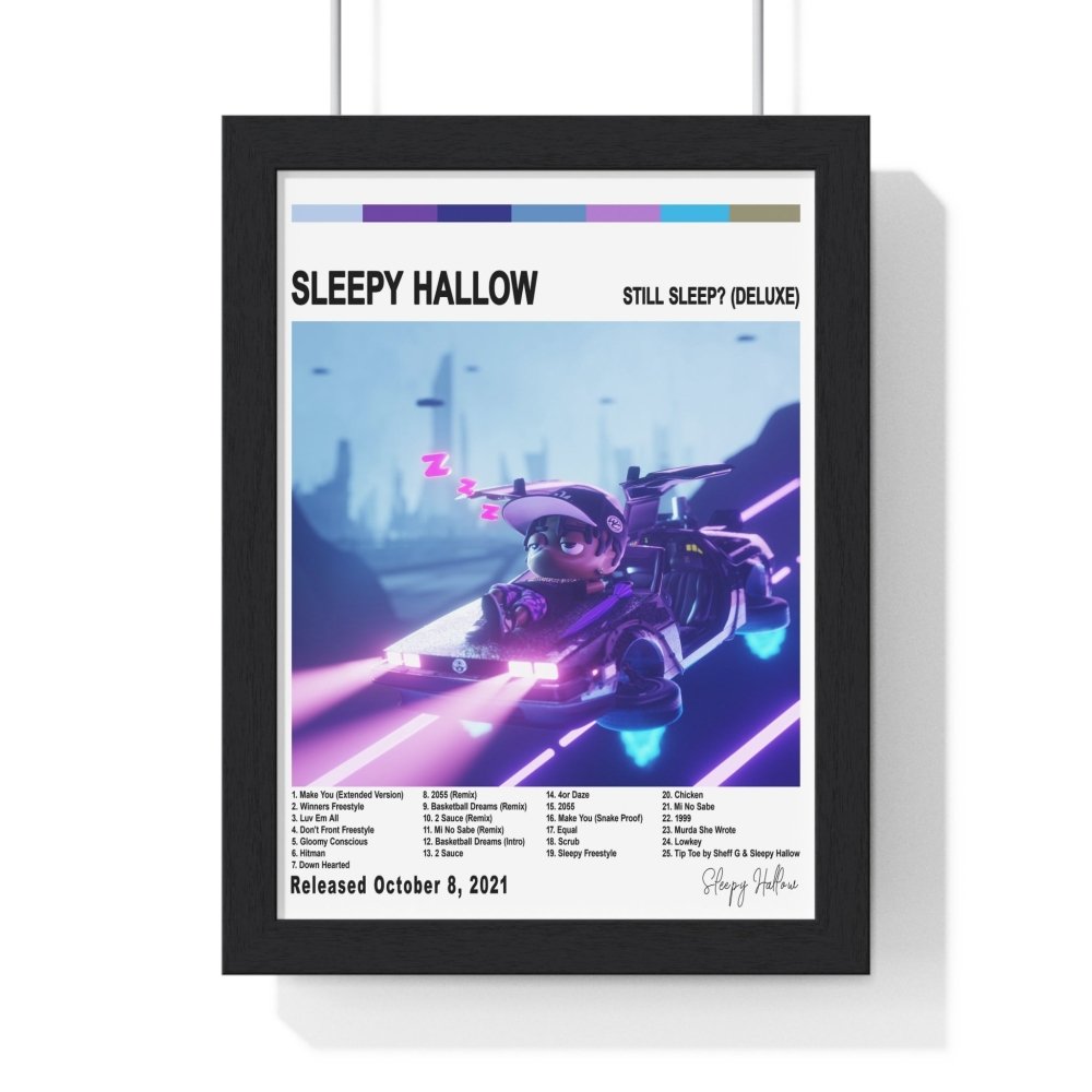 Sleepy Hallow Album Cover Poster - Poster Kingz - A5 (unframed) - White - Still Sleep Deluxe