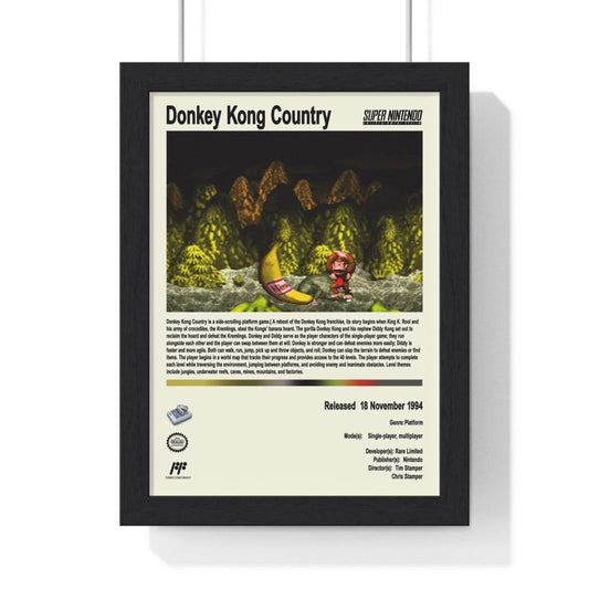 SNES Donkey Knog country - SNES Gaming Poster - Poster Kingz