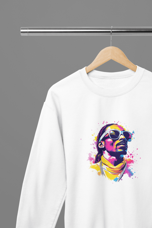 Snoop Dogg T-Shirt/Sweatshirt - Poster Kingz - S - Sweatshirt - White