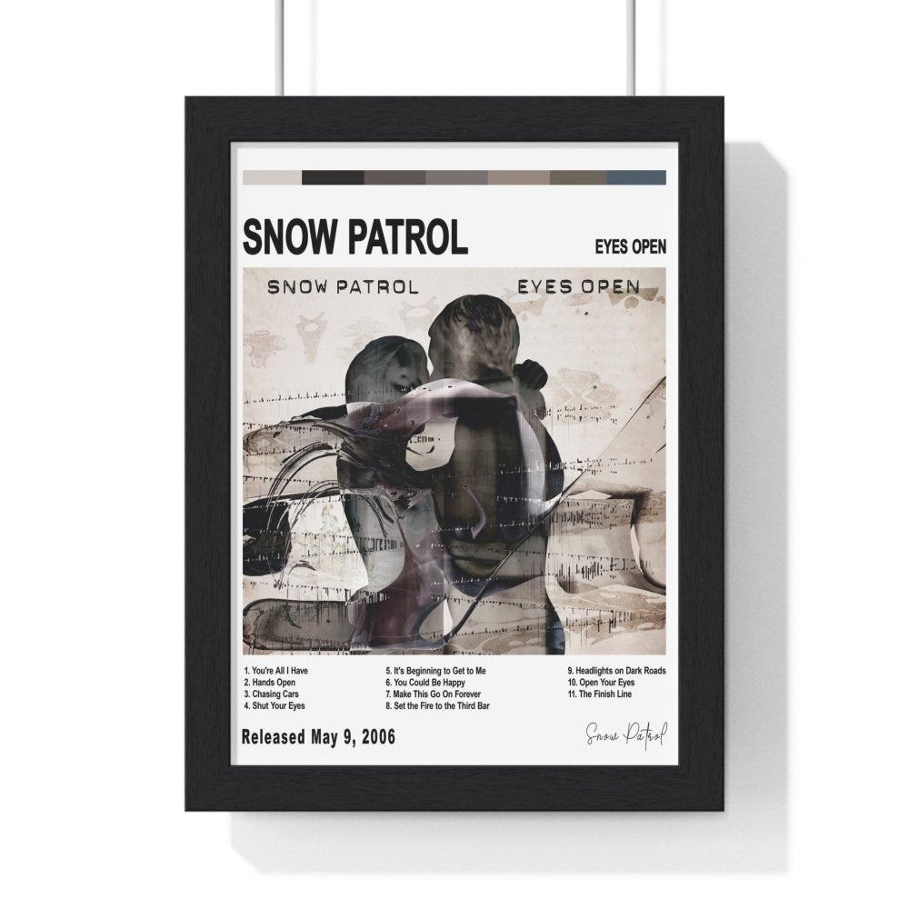 Snow Patrol - Eyes Open Album Cover Poster - Poster Kingz - A5 (unframed) - White - 