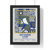 Framed SoFi Stadium LA Rams Stadium map print